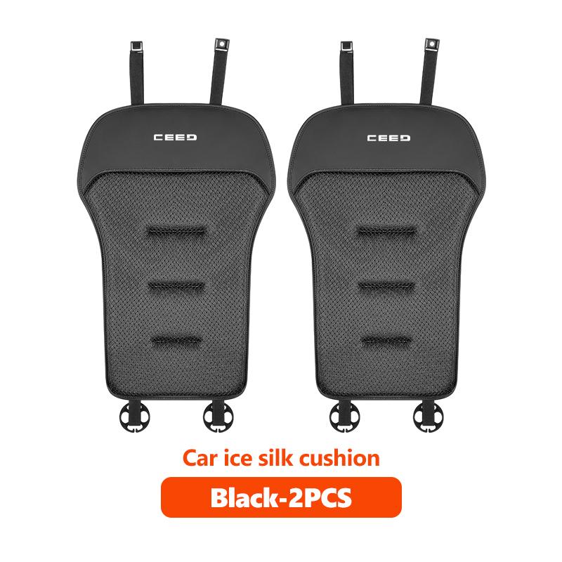 ACZ2 Car Ice Silk Front Rear Seat Cushion Backrest Protector Mat For KIA Rio K5 K2 Sportage Ceed Sorento Picanto Stinger Optima Soul