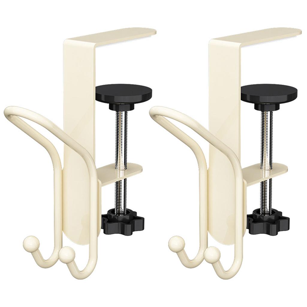 2 In 1 Desk Backpack Hook No-Drill Adjustables Mantel Clip Garland Mantle-Hooks Stocking Mantles Hanger For Xmas Items Storage