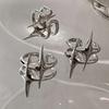 Punk Silver Color Y2K Stars Open Rings for Women Men Fashion Adjustable Couple Rings Hip Hop Vintage Ring Jewelry Gift