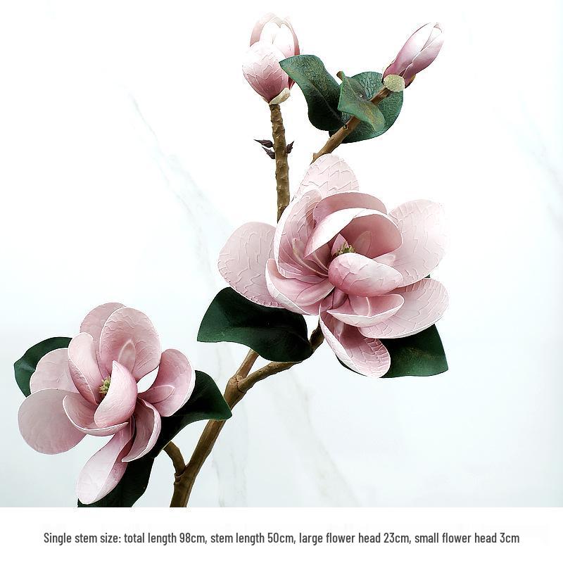 Высококачественная китайская композиция из искусственных цветов магнолии для гостиной