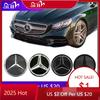 2025 Hot For Mercedes Benz Chrome Silver And Glossy Black Car Front Grilled Star Emblem Illuminated Logo For Mercedes Benz C A