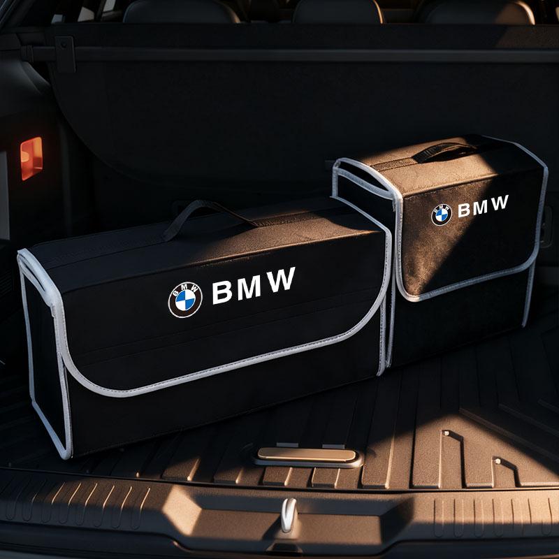 Felt Car Trunk Organizer Foldable Storage Box Cargo Stickers For BMW iX1 I7 F07 F48 F39 F34 F40 F45 F46 G30 G20 G32 E70 E71 E66