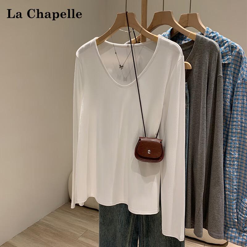 La Chapelle Women s V-Neck Long Sleeve T-Shirt XL