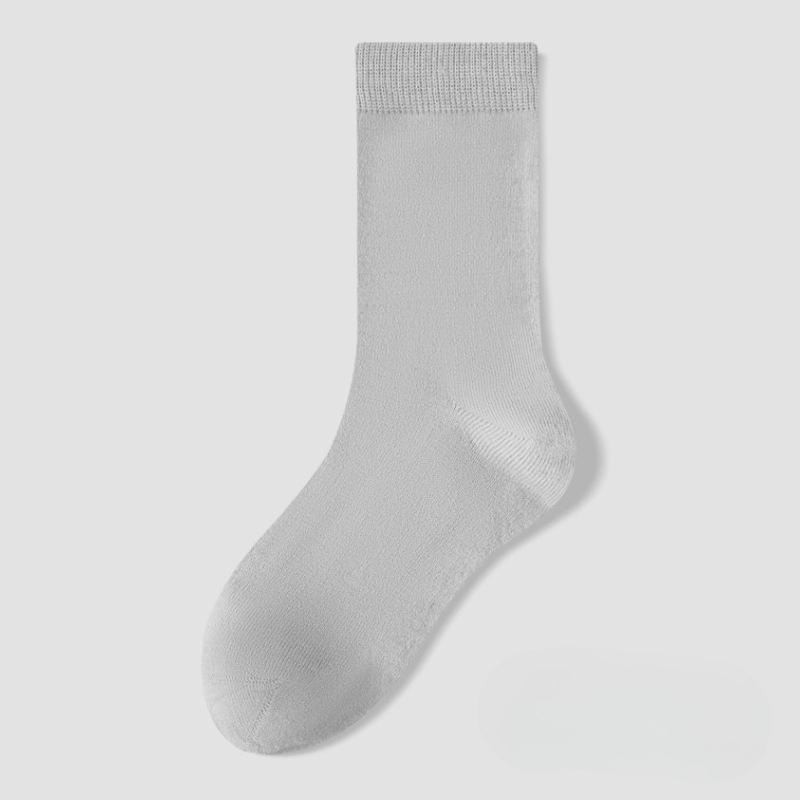 Women's Wool Thickened Heat-retaining and Warm Mid-calf Socks with Stretch and No Bones, Made of Mulberry Silk.