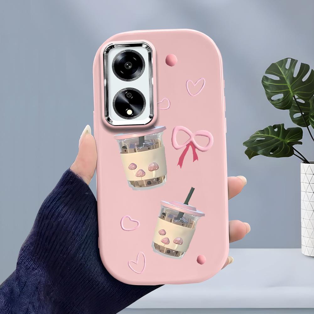 Solid Color Silver Edge Lens Soft Liquid Silicone Shockproof Phone Case for iPhone Samsung Huawei Honor Xiaomi Redmi OPPO Realme Vivo Infinix Tecno