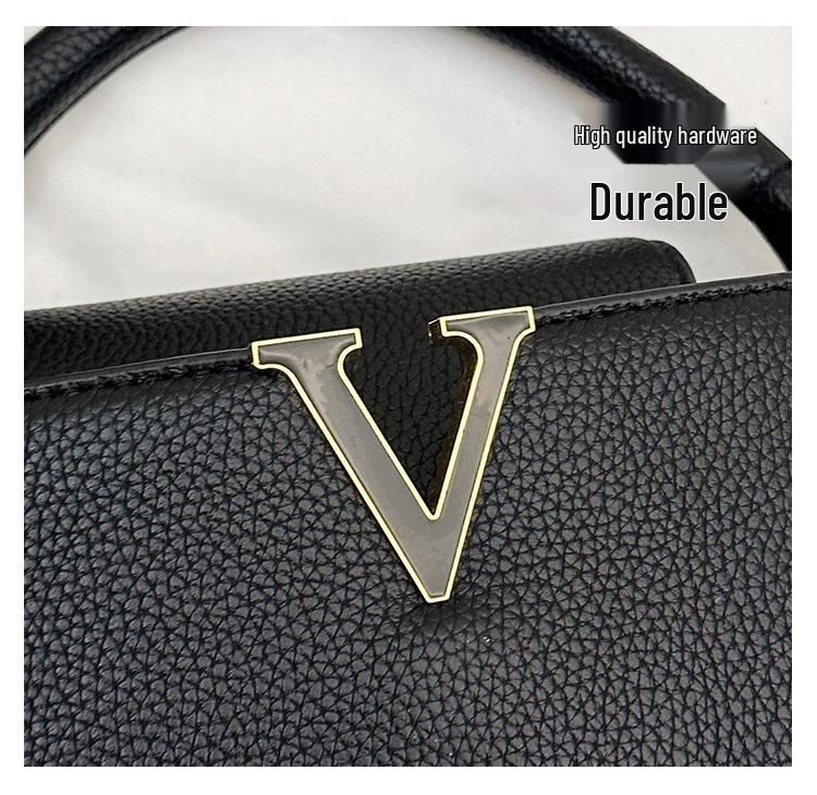 2025 Trendy V-Shaped Women's Handbag: Elegant Versatile Shoulder & Crossbody Bag
