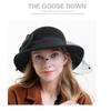 Women S French Hepburn Style Large Brim Hat For Autumn Winter Elegant Lady