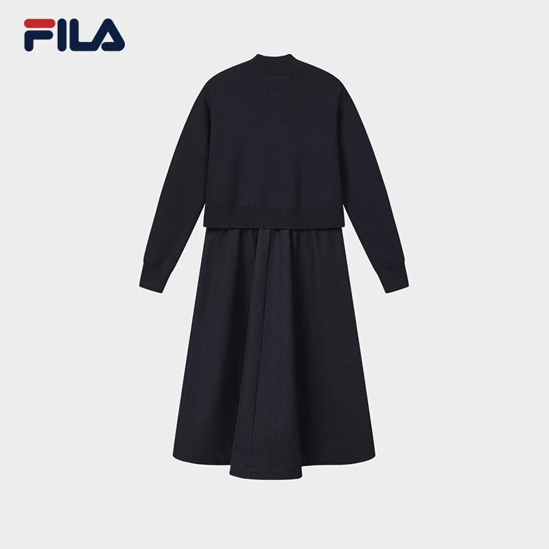 Fila Women's Faux Two-Piece Spliced Dress