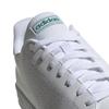 adidas Advantage Base Shoes in size cm (EOT69) White/White/Green (EE7690), 28.5