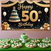 Polyester Material Cake Banner Photo Prop Party Decoration for Milestone Event Indoor Decoration Party Background