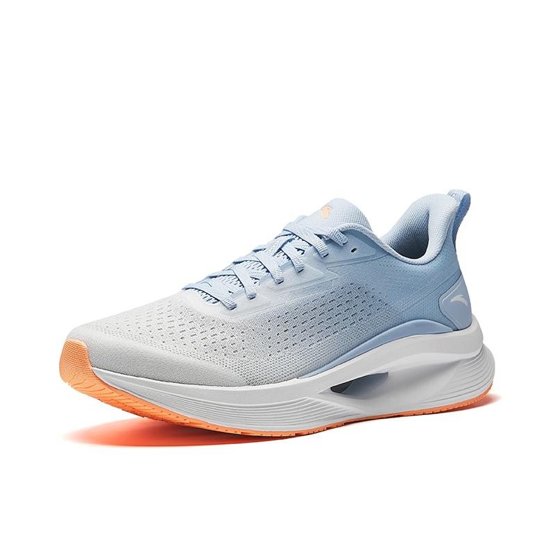 Anta Hydrogen Run Cool Slip Resistant Abrasion Resistant Low top Casual Running Shoes Men's White Blue Sneakers 112525542-4