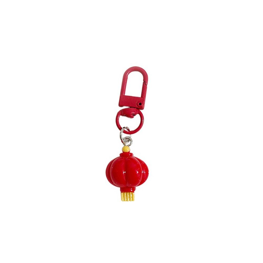Firecracker Chinese Knot Pendant Lucky Bag Red Lantern Keyring  Birthday Gift