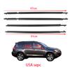 4 Pezzi Guarnizione in Gomma Nera per Finestrino Per RAV4 2009-2012 Guarnizione Paraspruzzi Sostituzione Vetro Porta Laterale Striscia Impermeabile 75720-0R020