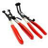2x Hose Clamp Pliers Tool Swivel Jaw Locking Flat Band Coolant Clip Universal