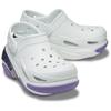 Crocs Bubble Crush Reflector Round Toe Commuter Versatile Clogs Unisex Clogs White Purple 210743-1NK