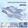 Ergonomic Memory Foam Butterfly Cervical Pillow for Side Sleepers