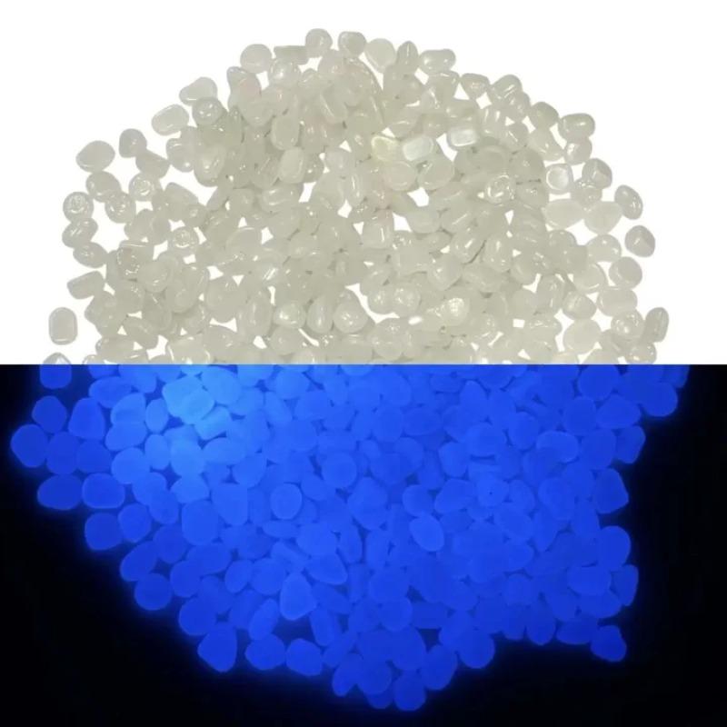 Glow in The Dark Rocks Outdoor Luminous Glowing Pebbles Stones Rocks for Indoor Outdoor Decorations Garden Lawn Yard