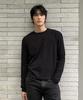 THEY Semi-Crop Ribbed Long Sleeve Round T-Shirt_5 Color