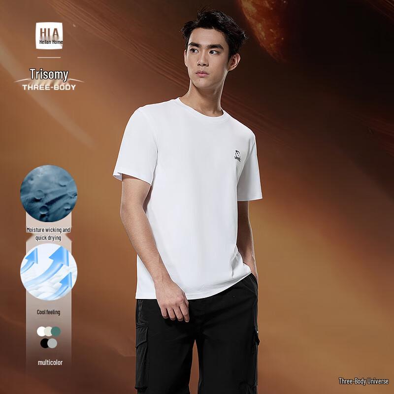 HLA Men s Cooling Three-Body Collaboration Short-Sleeve T-Shirt L