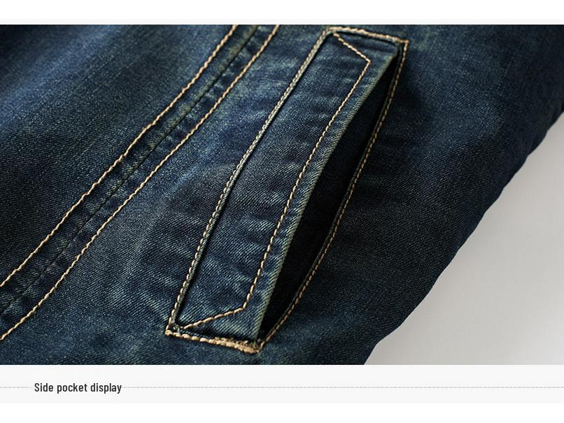 Men's Winter Velvet-Lined Thick Denim Jacket - Plus Size European & American Warm Cotton Coat, New Fashion.