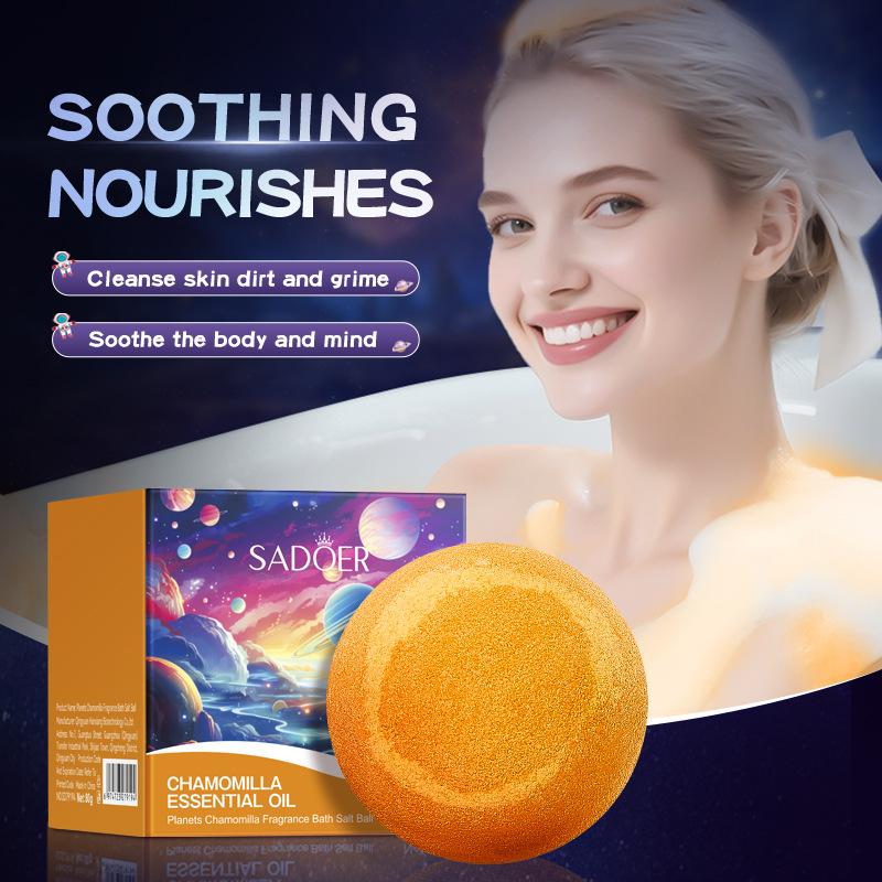 Planet Mother Chrysanthemum Fragrance Bath Salt Ball 80g Cleansing Body Bath Salt Ball Skin Care Products