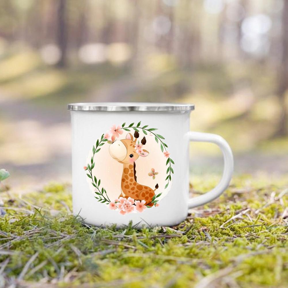 Coffee Mug Cute Cute Forest Animal Tiger Lion Deer Print Mug Stainless Cup of Coffee Mugs Personalized Gift Unusual Tea Cup Cups