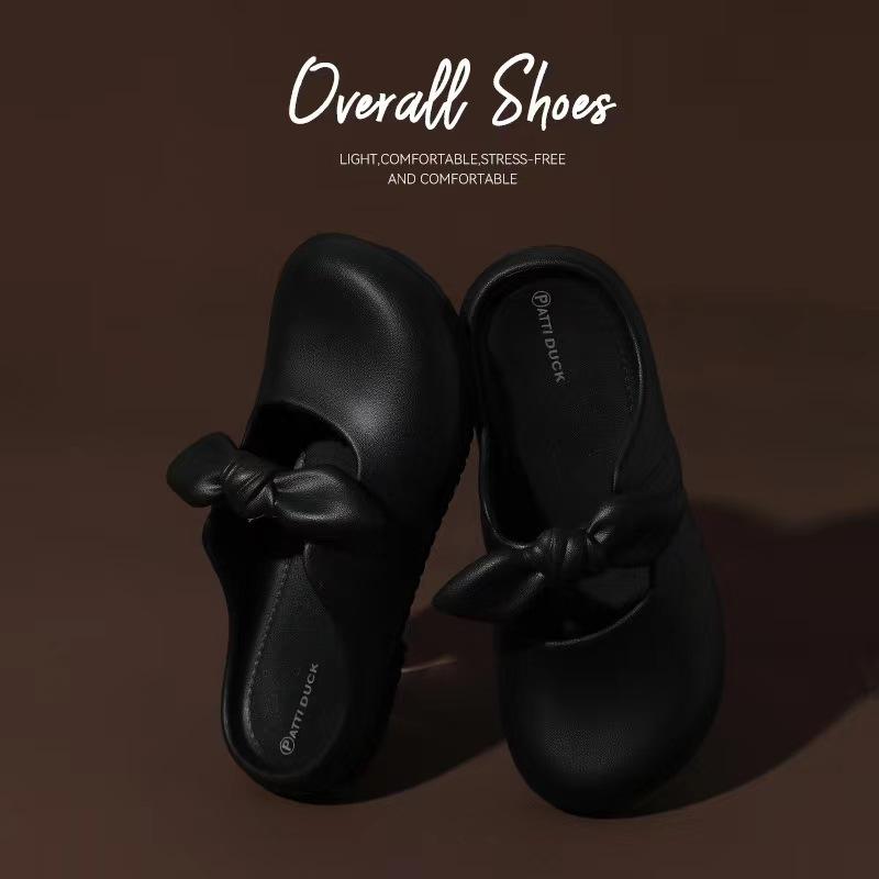 Baotou slippers summer women's new outdoor wear indoor bow soft sole non-slip home shoes