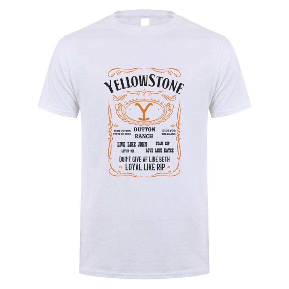 Yellowstone Dutton Ranch T-Shirt Herren Druck Hochwertige Baumwolle Yellowstone T-Shirt 21 Farben LSD-002