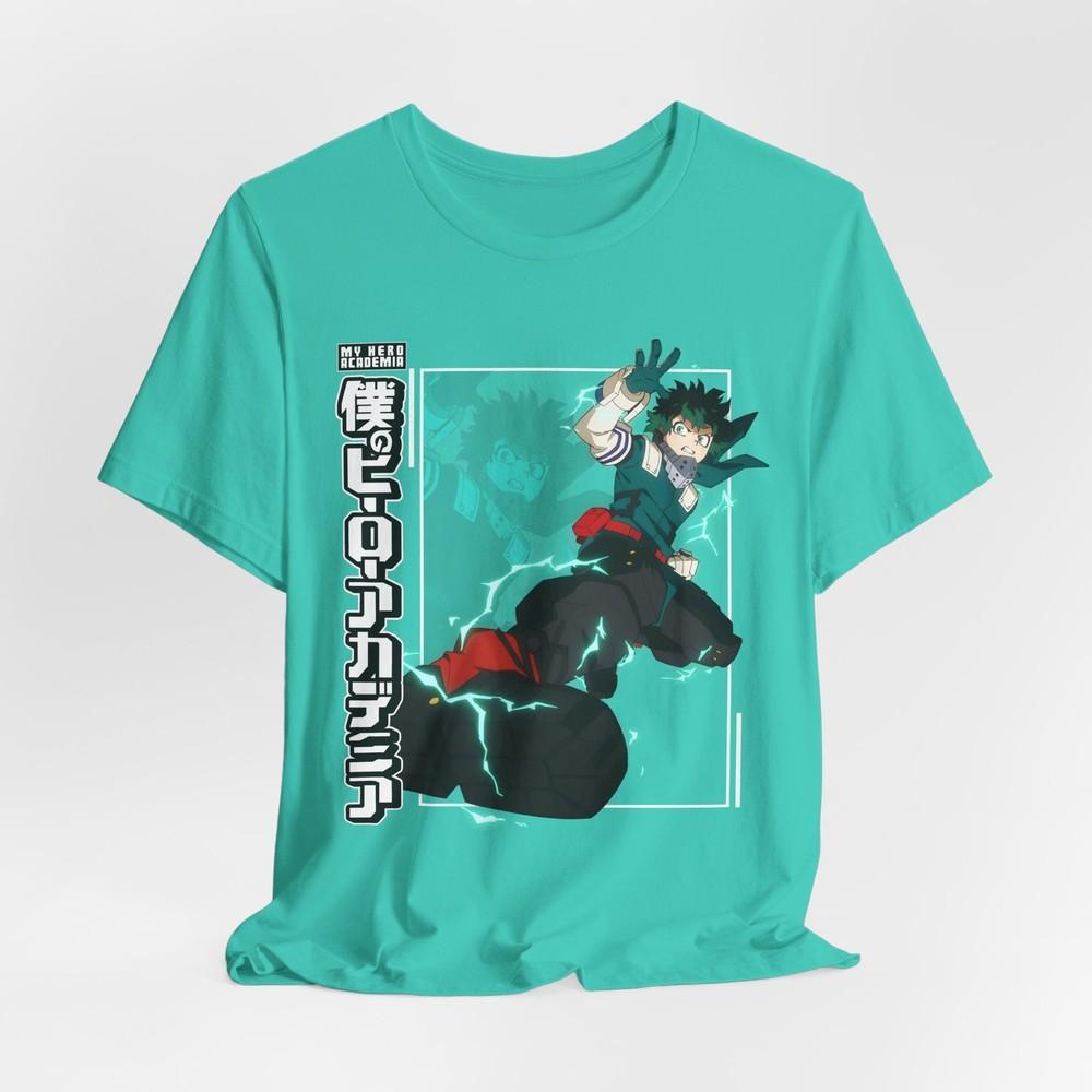 

Izuku Midoriya Hero Unisex Anime Shirt - Inspired Apparel for Fans Collectors Tshirt S