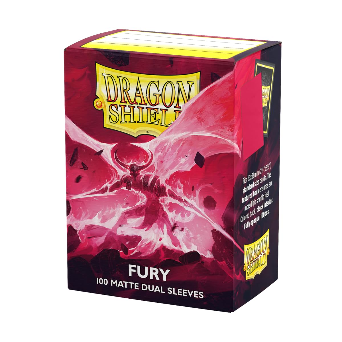 Защита для карт Dragon Shield Matte Dual Standard 100, Размер, Fury, протекторы, AT-15055