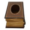 Tissue Box Simulation Holz Antike Buch Form Serviette Fall für Home Restaurant Shop