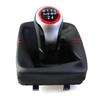 Pour VW Polo 9N 9N2 2002-2009 Pommeau de levier de vitesse en cuir PU avec Soufflet de levier de vitesse