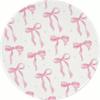 Pink Bow Round Mouse Pad Non-Slip Rubber Washable Office Gadgets Desk Accessory Mouse Mat Computer Table Table Cushion Desk Pad