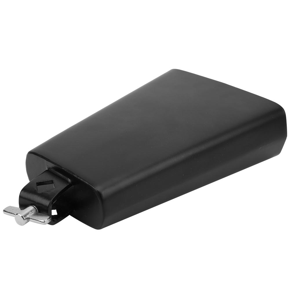 7palcový černý kovový kravský zvonec, zvonek na dobytek, perkuse, hudební nástroj, 7 palců