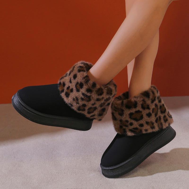 Fashion Shoes for Women 2024 High Quality Slip-on Women's Boots Fashion Turned-over Edge Daily Boots Women Winter Short Plush Snow Boots