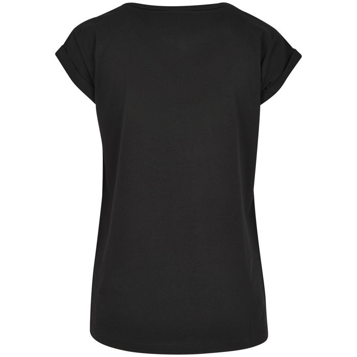 T-shirt femme - Urban Classic - Round V-Neck - Grande taille - Manches courtes - Noir
