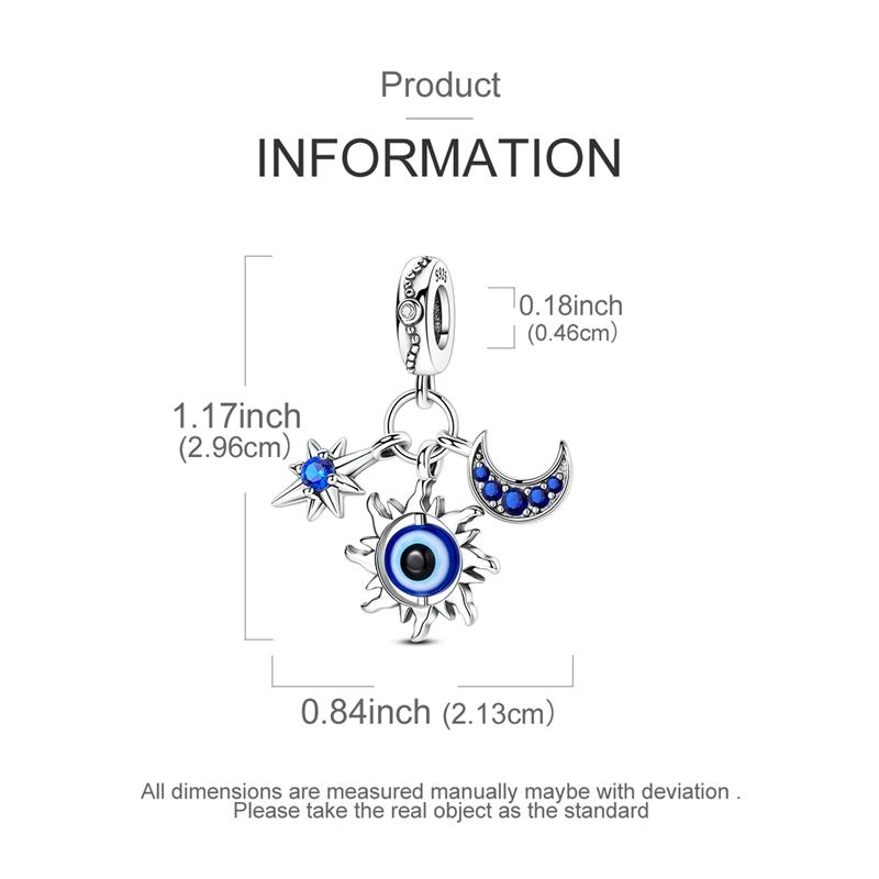 1PCS Charm For DIY Making Bracelet 925 Silver Original Shine Zircon Charms Jewelry Wedding Birthday Gift For Women Mom Friend
