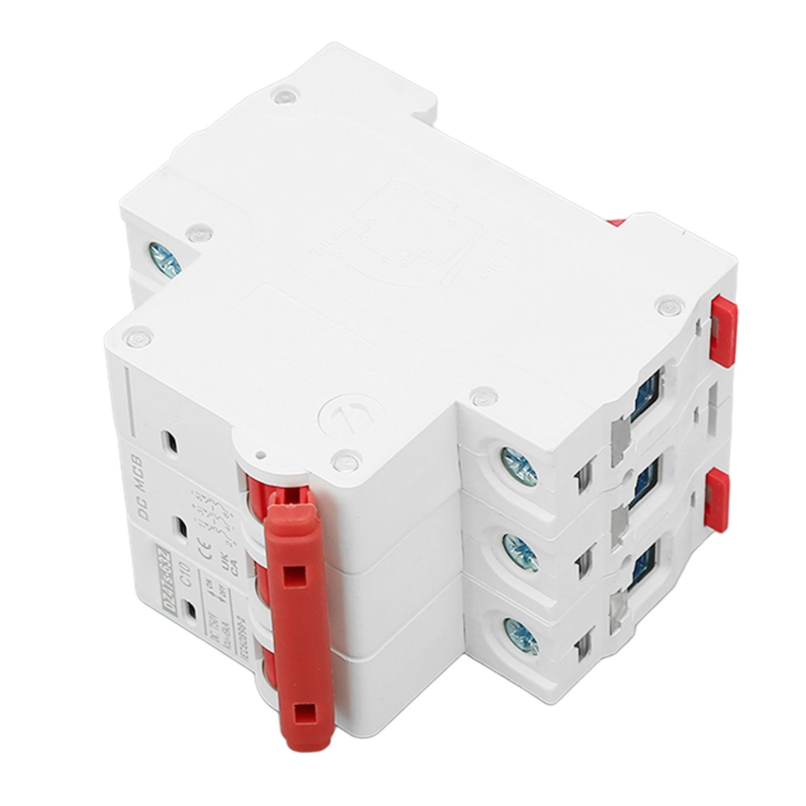 

DC 750V 3P Circuit Breaker DIN Rail Mounted Low Voltage Overload Protection Switch for Solar PV System