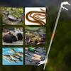 120cm Foldable Snake Stick Elbow/ Straight head Reptile Grabber Tool Stainless Steel Snake Hook Catcher Tool For Camping Fishing
