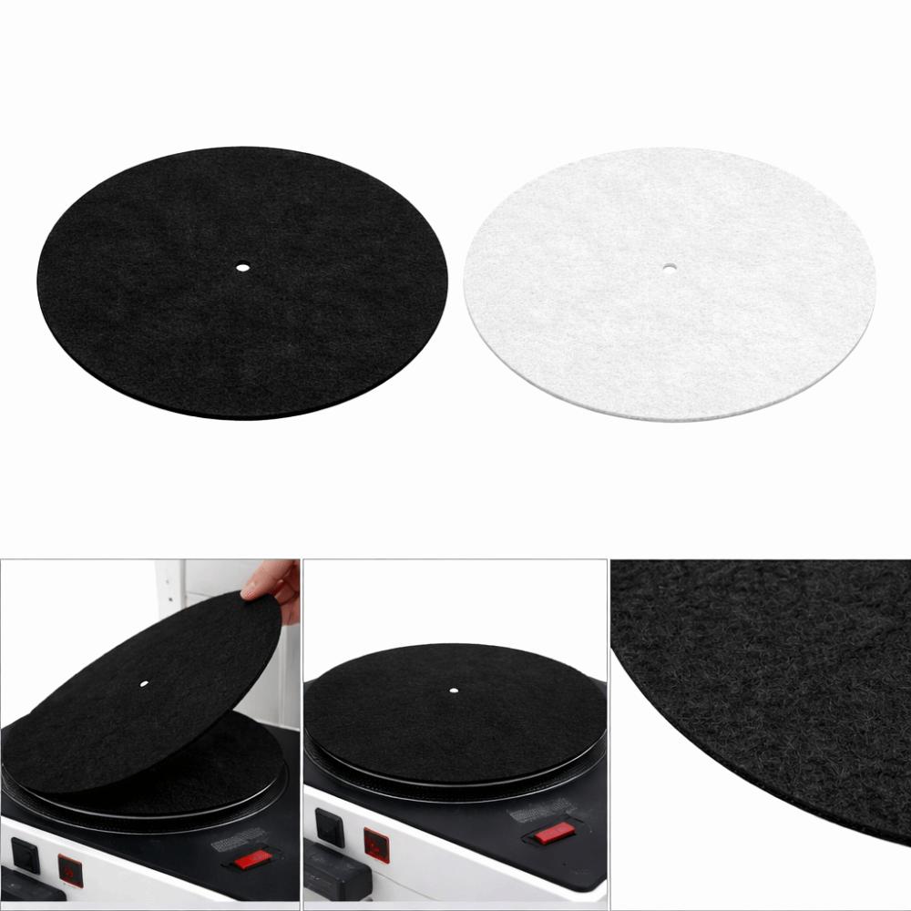 2pcs Round Turntable Platter Mat 3mm Thick Vinyl Record Player Mat  Vinyl Record Player