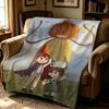 Animation O-Over The Garden Wall-l Throw Thick Comfort Flannel Quilt, Multi-scene Use Indoor Outdoor Daily Nap
