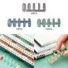 10Pcs 5 Rings Loose Leaf Binder Holes Book Rings, Removable Binding for