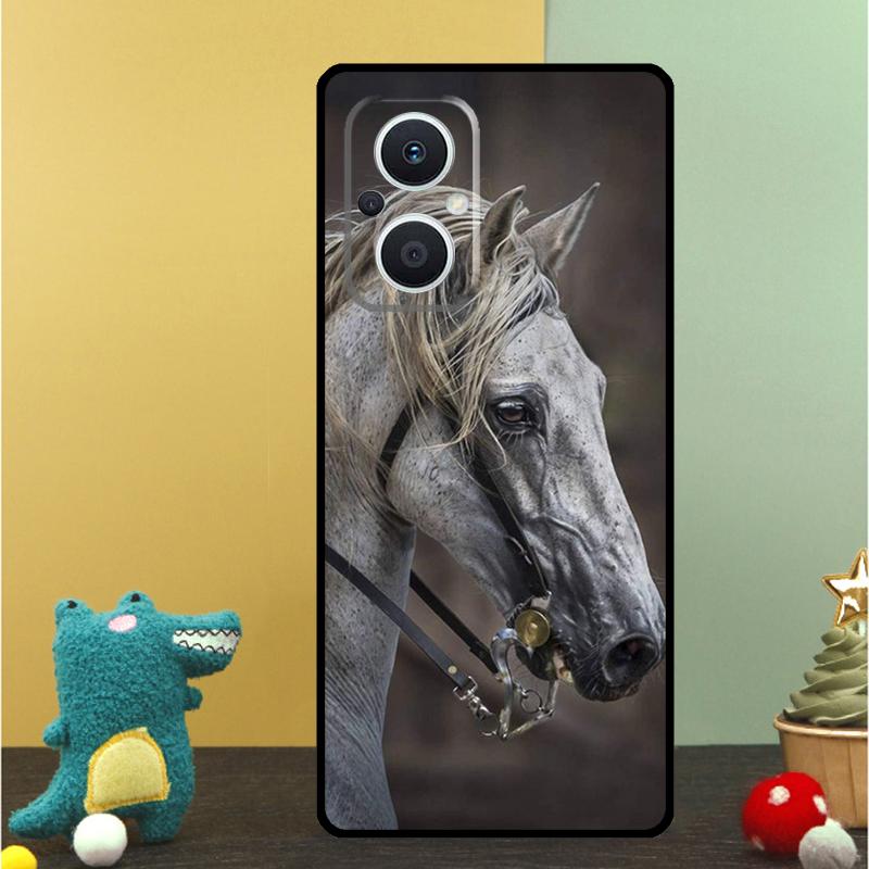 Animal Steed Horse Case For OPPO Reno 8T 7 8 10 Pro 11 12 13 F 13F OPPO Find X8 Pro X6 X3 X5 Lite Cover Shell