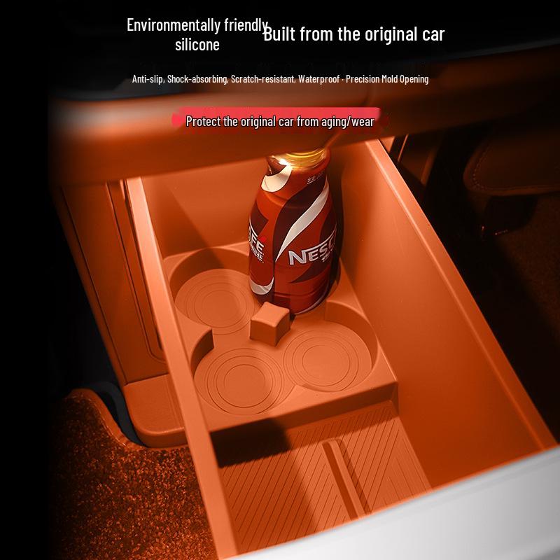 Silicone Anti-Slip Beverage Holder Pad for AITO M7/M8/M9 Car Refrigerators