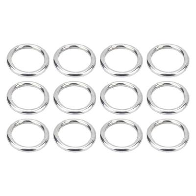 12Pieces Multipurpose Stainless Steel O Rings Ideal for Sealing Connection In Various Equipment Tool