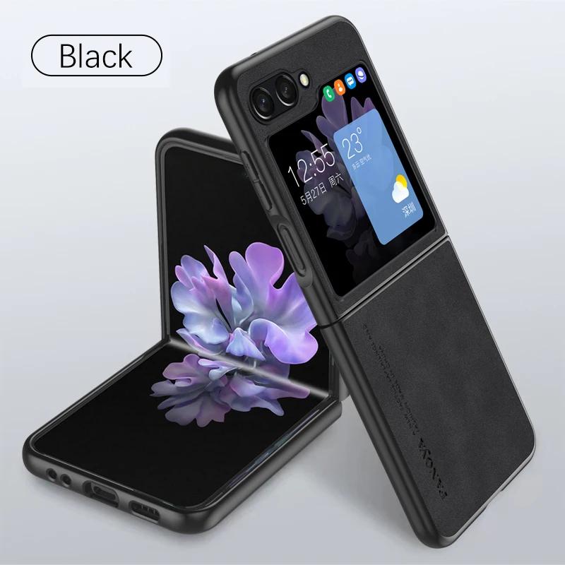 Чехол для Samsung Z Flip 6 из овчины и искусственной кожи — фото 10