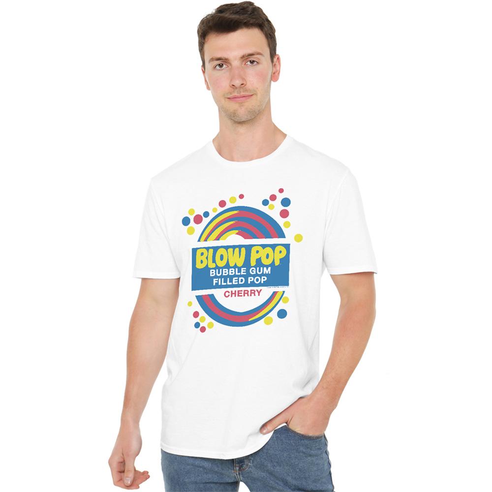 Tootsie Roll Unisex Adult Blow Pop Label T-Shirt