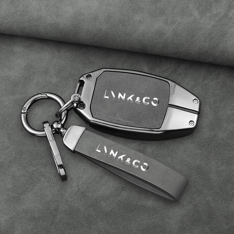 Lynk & Co 03 Schlüsselhülle für Advanced Hatchback mit Herren-Emp-Tasche, Schale und Schnalle