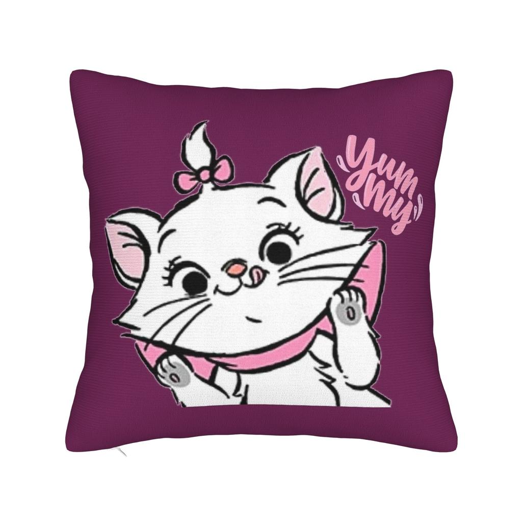Marie Katze Kissenbezug Polyester Kissenhülle Deko Niedliche Cartoon Katze Sofakissenbezug Zuhause Großhandel 40x40cm
