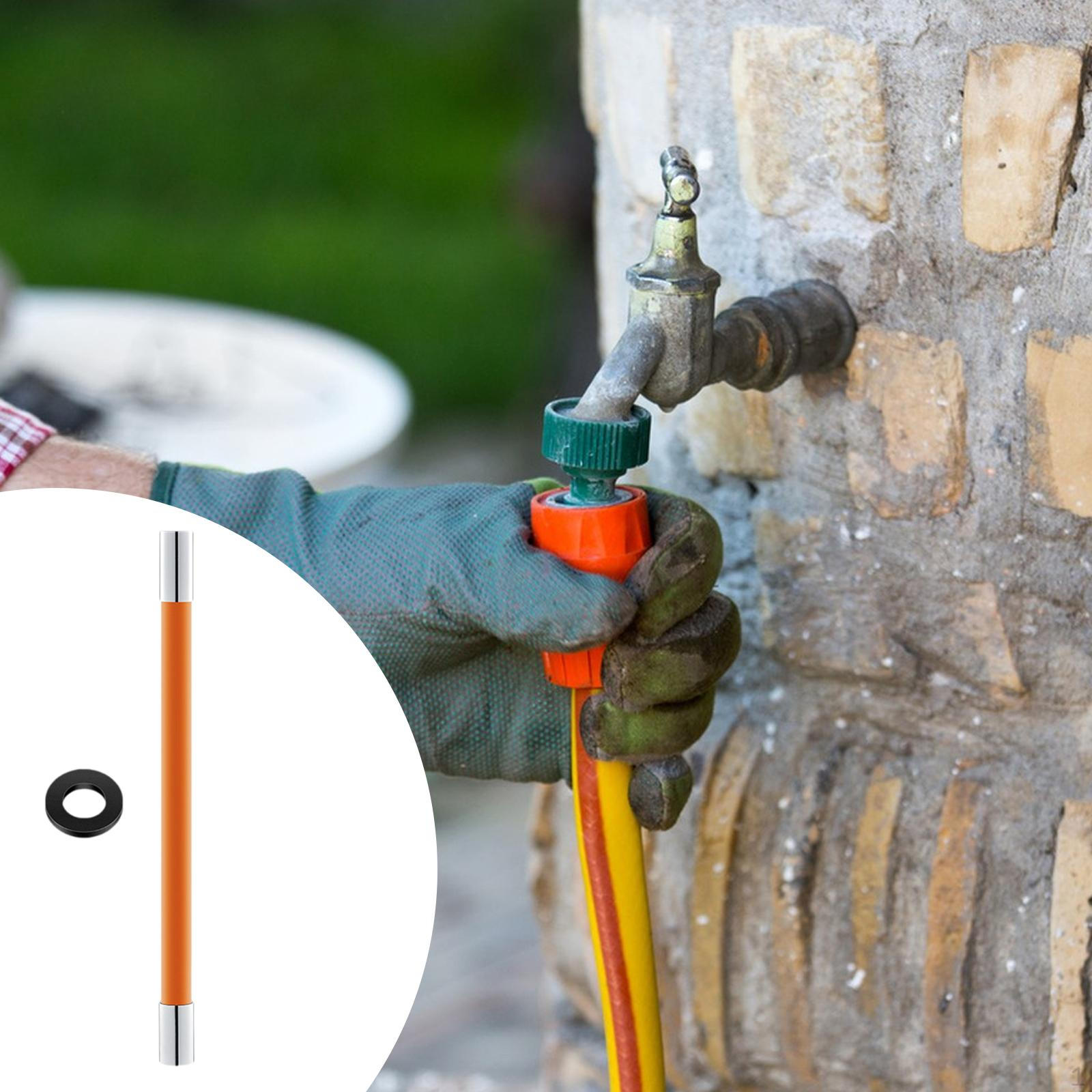 

Гибкий удлинительный шланг для смесителя с возможностью поворота на градус оранжевый